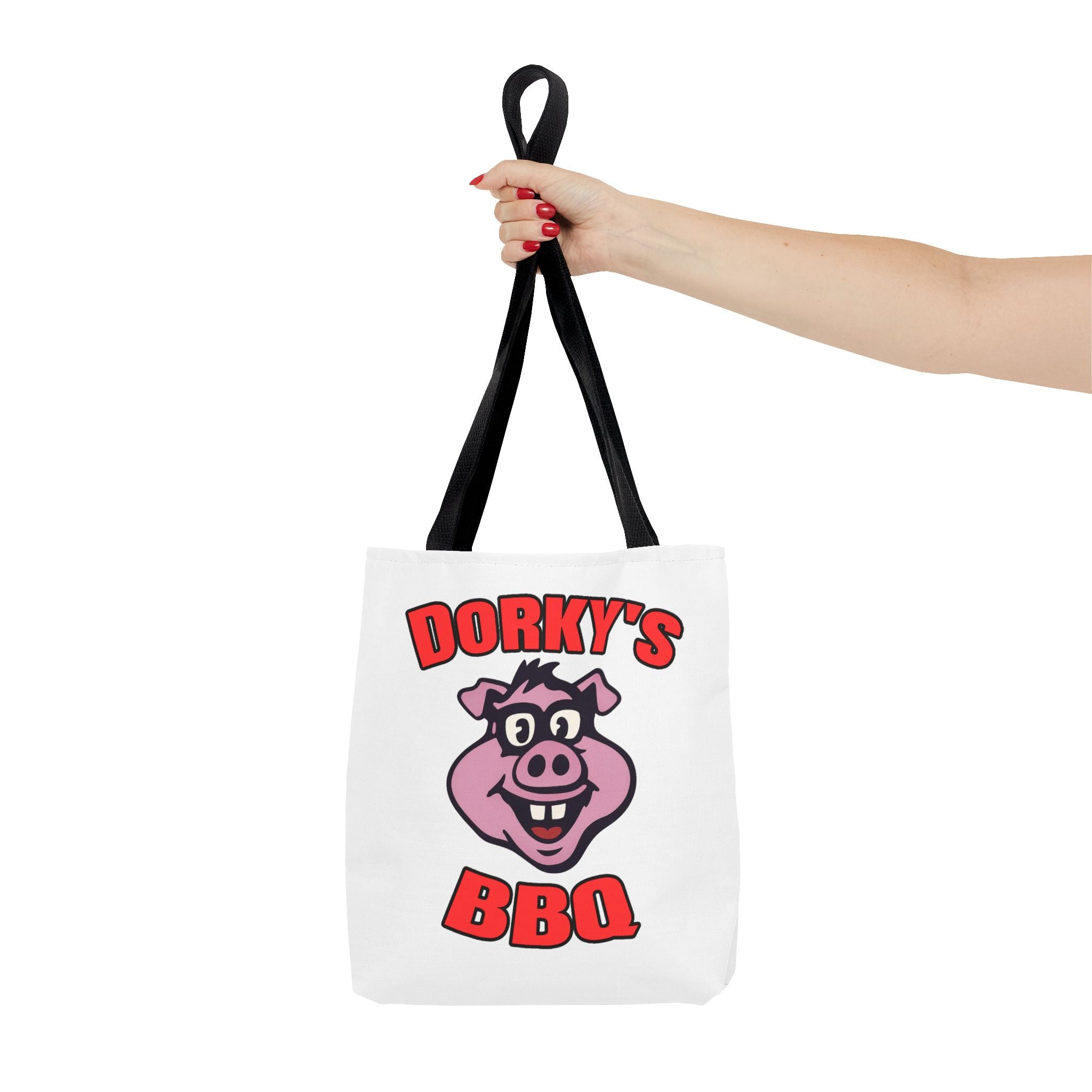 Dorky's BBQ Tote Bag — Dorky the Pig Logo Grocery & Picnic Carrier