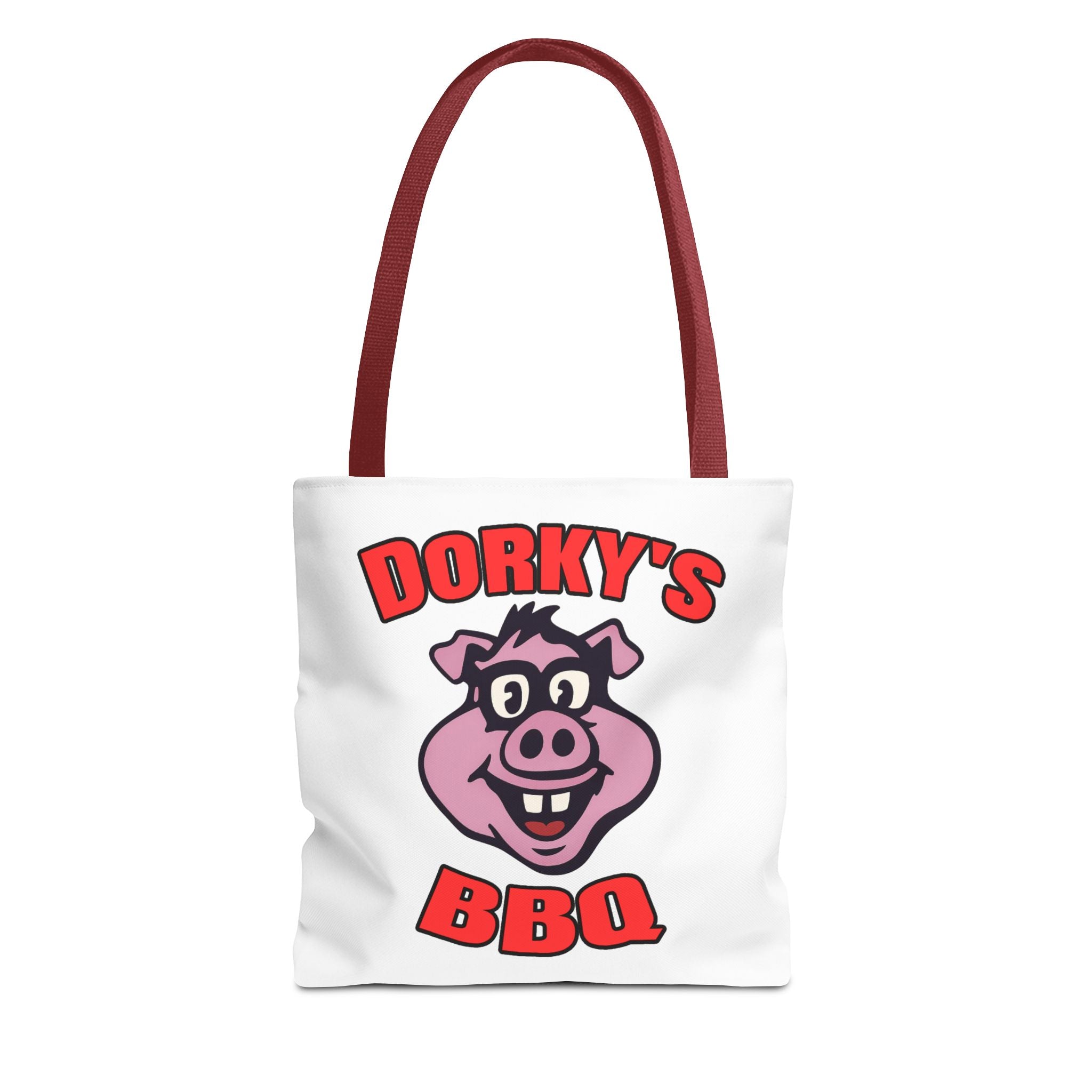 Dorky's BBQ Tote Bag — Dorky the Pig Logo Grocery & Picnic Carrier