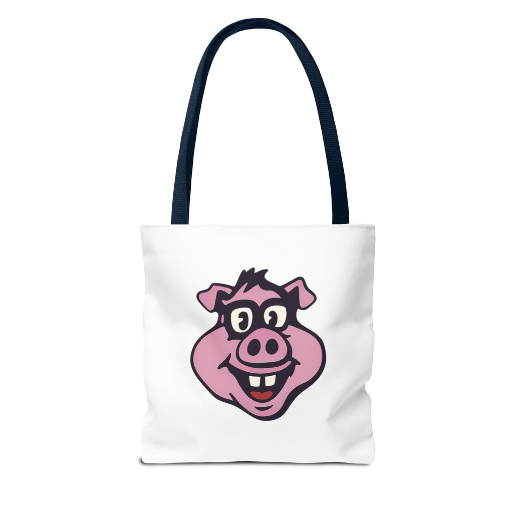 Dorky's BBQ Tote Bag — Retro Pig Logo Grocery & Picnic Carrier