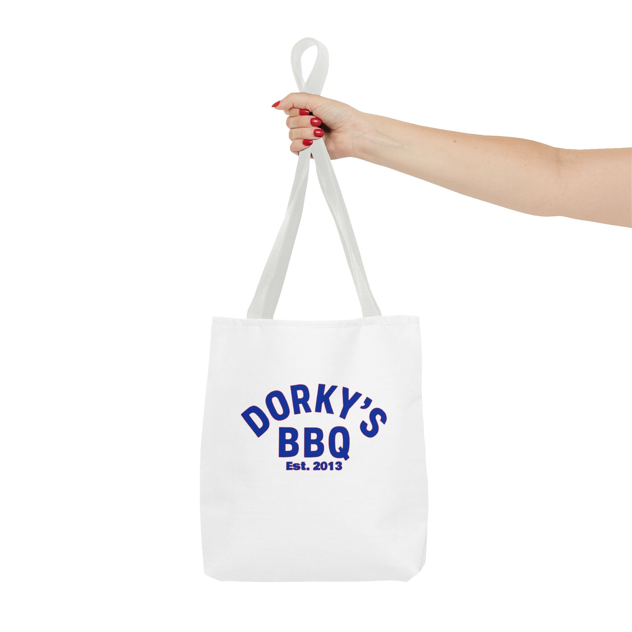 Dorky's BBQ Tote Bag — Retro Pig Logo Grocery & Picnic Carrier