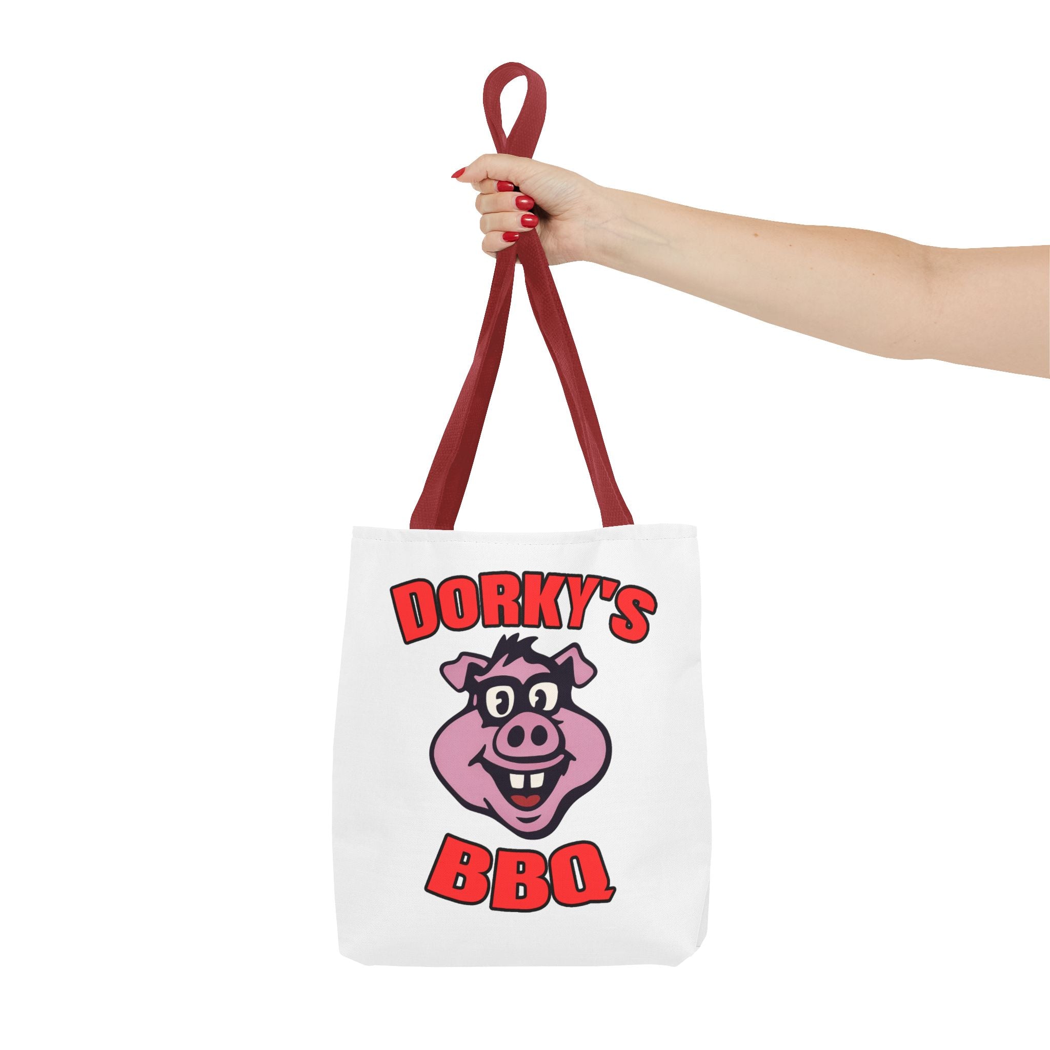 Dorky's BBQ Tote Bag — Dorky the Pig Logo Grocery & Picnic Carrier