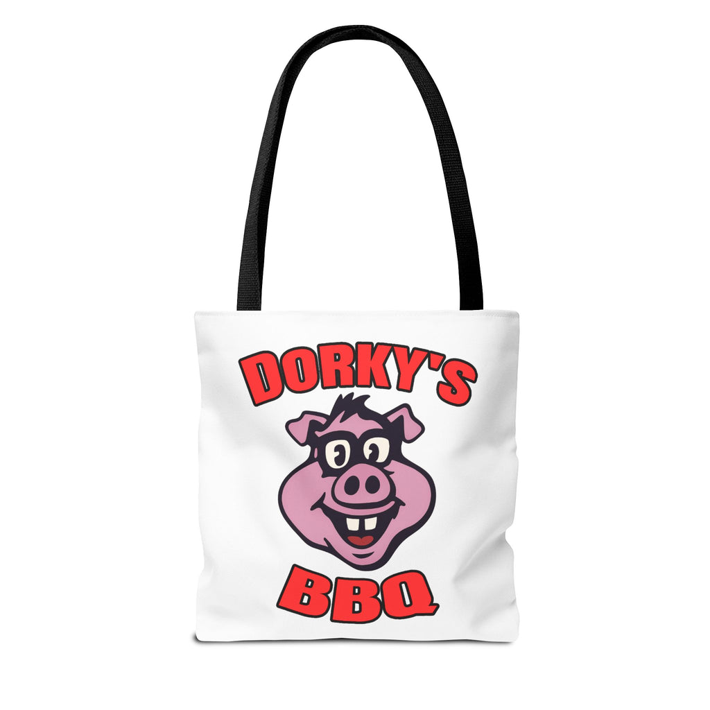 Dorky's BBQ Tote Bag — Dorky the Pig Logo Grocery & Picnic Carrier