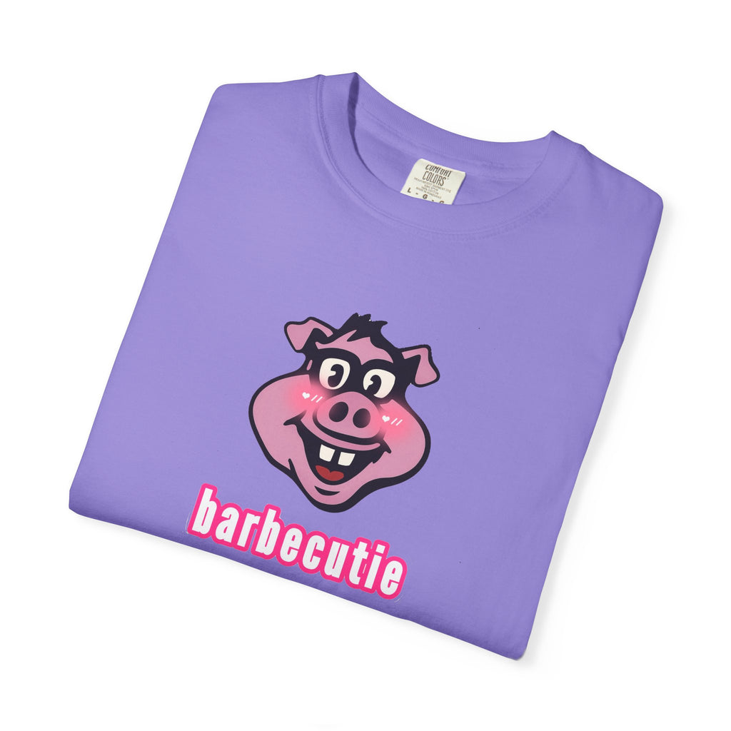 BBQ Pig Tee — “barbecutie” Front & Dorky’s BBQ Back Graphic T-Shirt