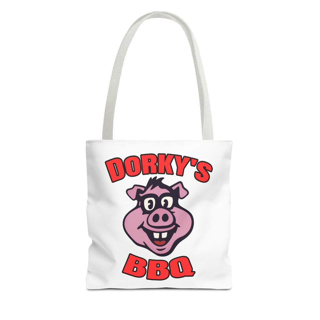Dorky's BBQ Tote Bag — Dorky the Pig Logo Grocery & Picnic Carrier