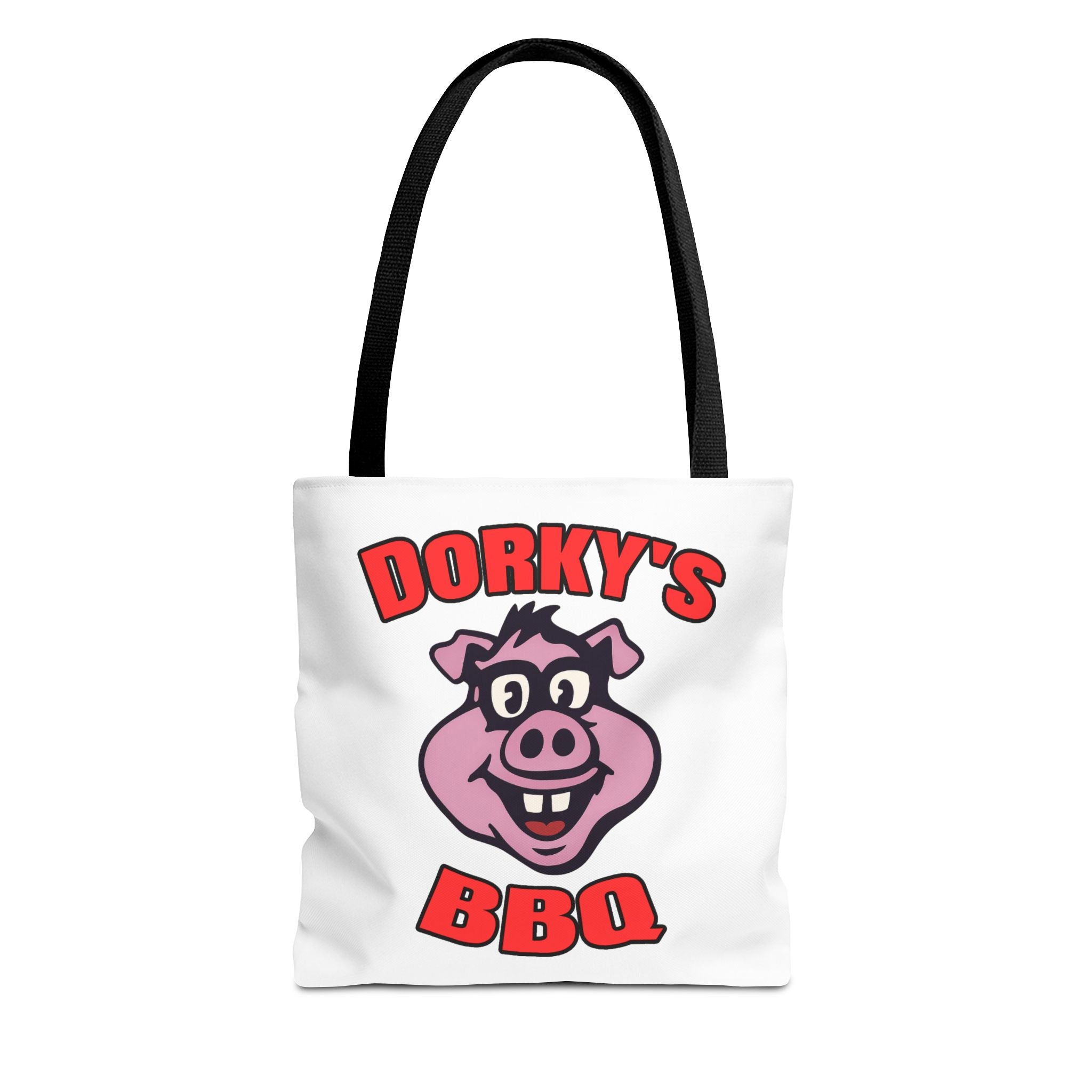 Dorky's BBQ Tote Bag — Dorky the Pig Logo Grocery & Picnic Carrier