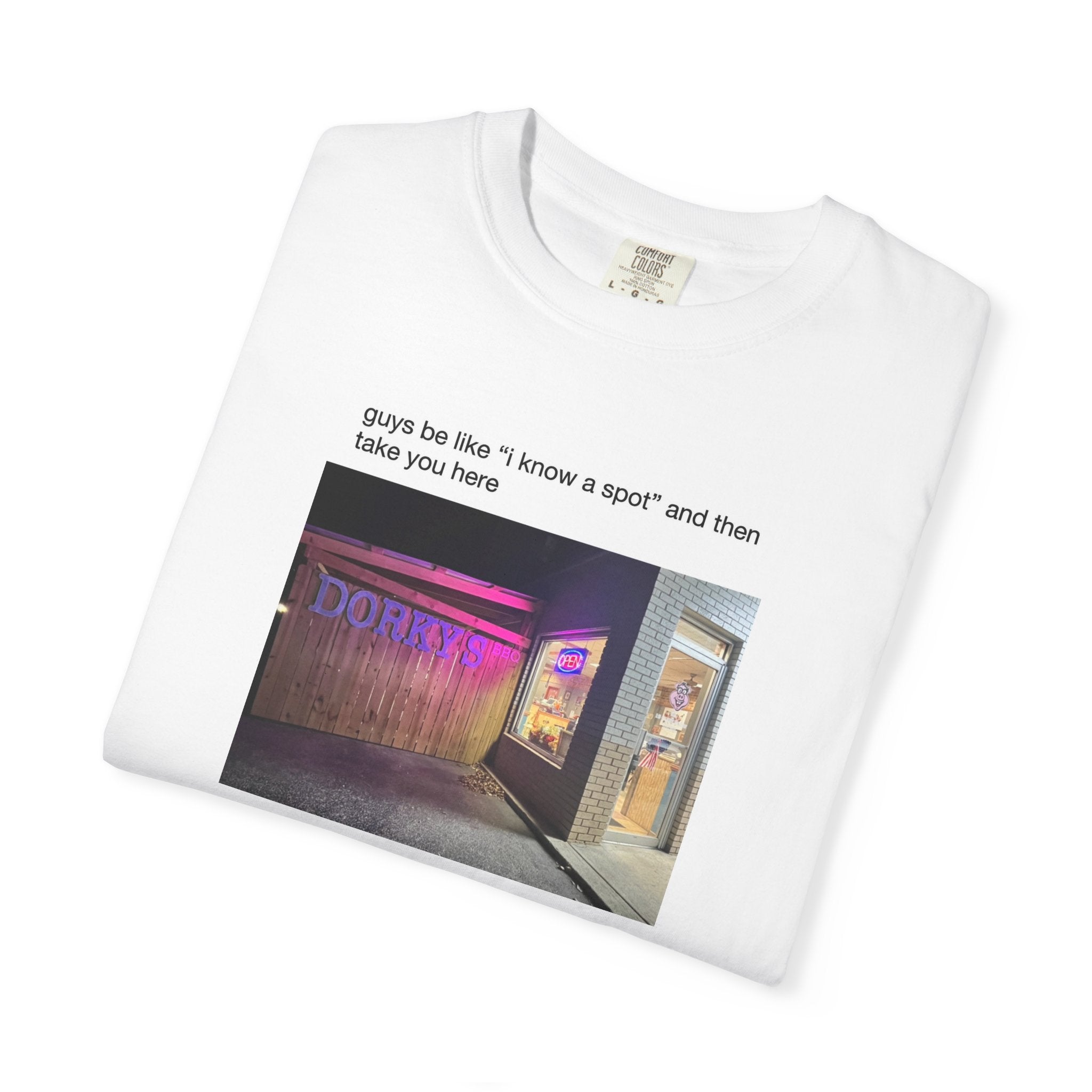 BBQ Meme T-shirt - Guys Be Like "I Know A Spot"