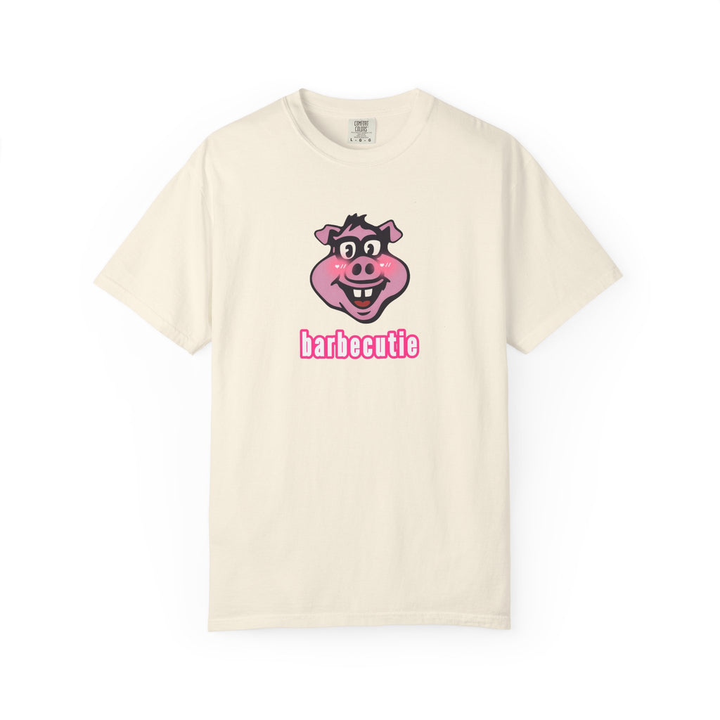 BBQ Pig Tee — “barbecutie” Front & Dorky’s BBQ Back Graphic T-Shirt