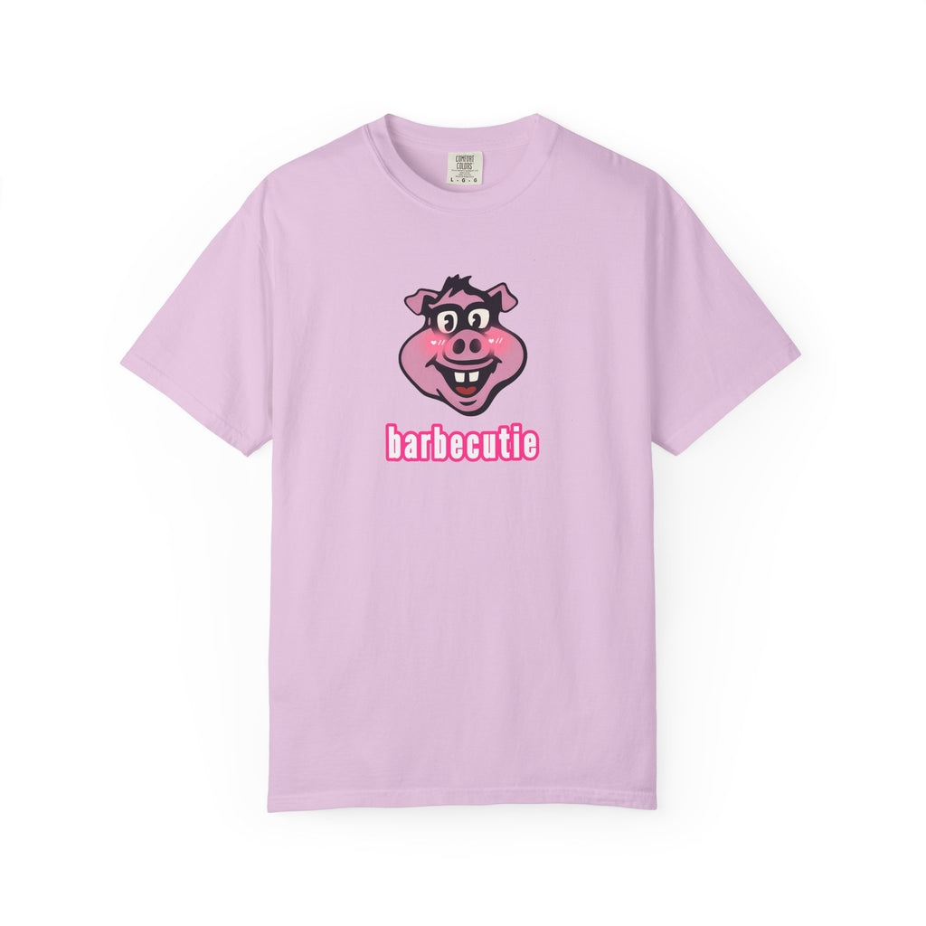 BBQ Pig Tee — “barbecutie” Front & Dorky’s BBQ Back Graphic T-Shirt