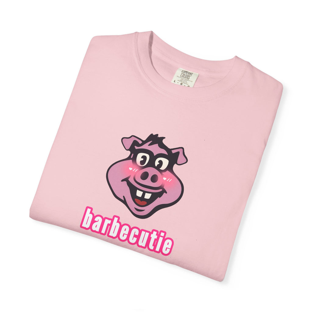 BBQ Pig Tee — “barbecutie” Front & Dorky’s BBQ Back Graphic T-Shirt