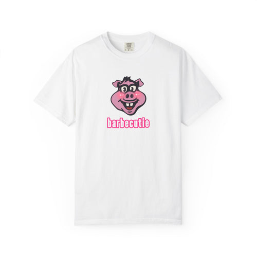 BBQ Pig Tee — “barbecutie” Front & Dorky’s BBQ Back Graphic T-Shirt