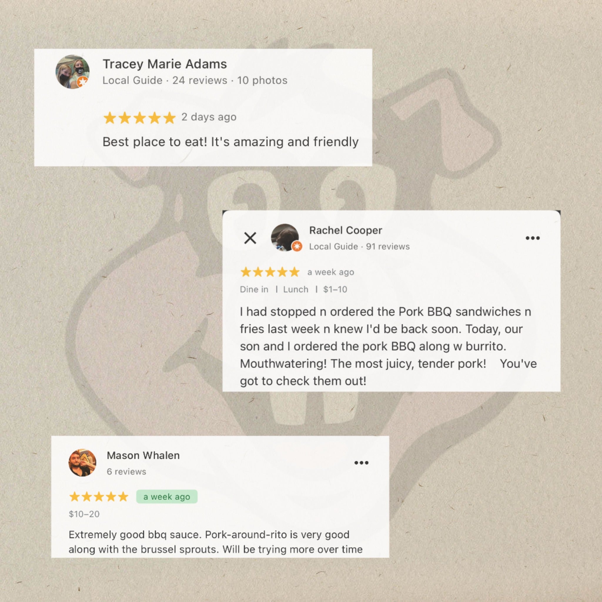 Real ones eat at Dorky’s. Realer ones post rave reviews. 😤 Thanks to everyone who goes out of their way to post a review! Every one of them compounds into a bigger purpose than you know. Don’t make me tap the sign. #DorkysBBQ #AshlandKY