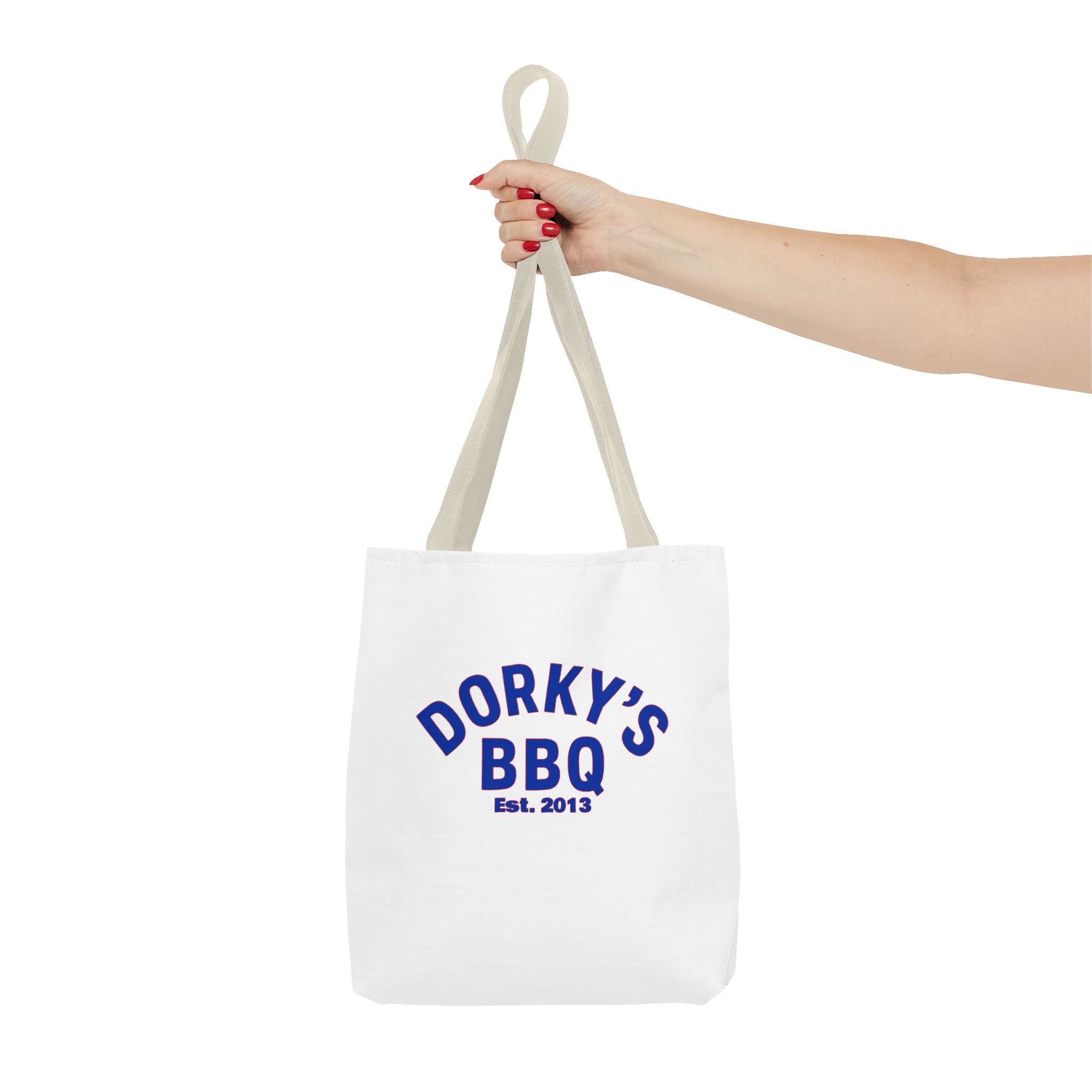 Dorky's BBQ Tote Bag — Retro Pig Logo Grocery & Picnic Carrier