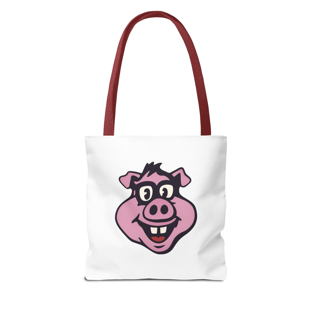 Dorky's BBQ Tote Bag — Retro Pig Logo Grocery & Picnic Carrier