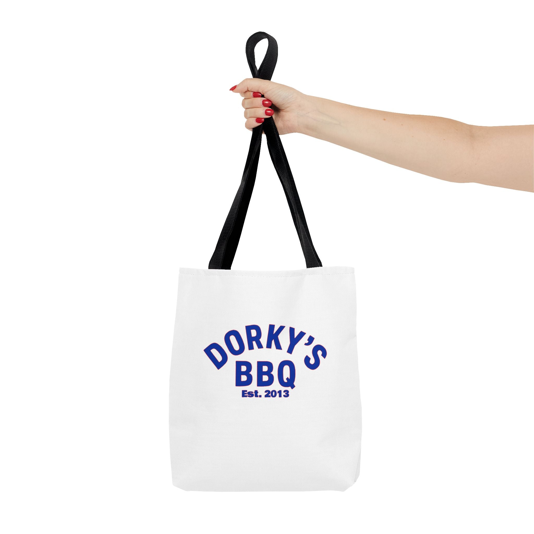 Dorky's BBQ Tote Bag — Retro Pig Logo Grocery & Picnic Carrier