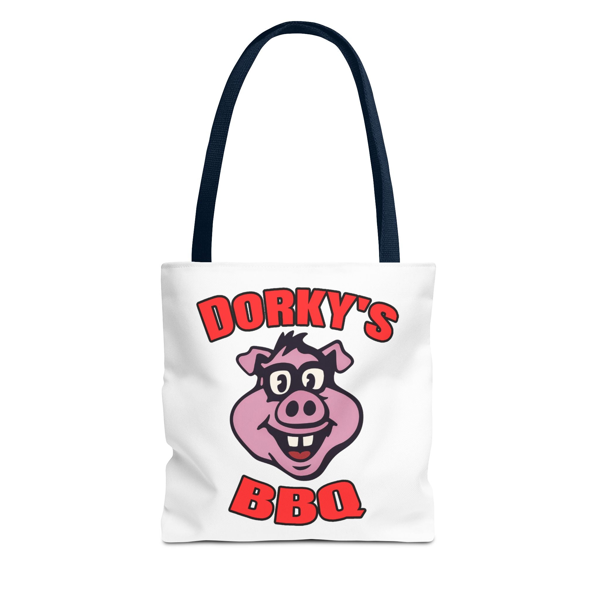 Dorky's BBQ Tote Bag — Dorky the Pig Logo Grocery & Picnic Carrier