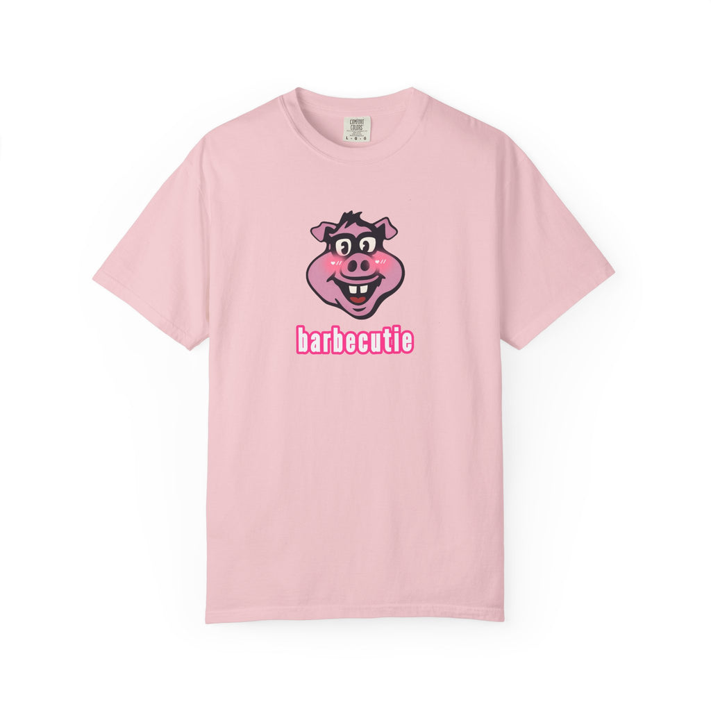BBQ Pig Tee — “barbecutie” Front & Dorky’s BBQ Back Graphic T-Shirt