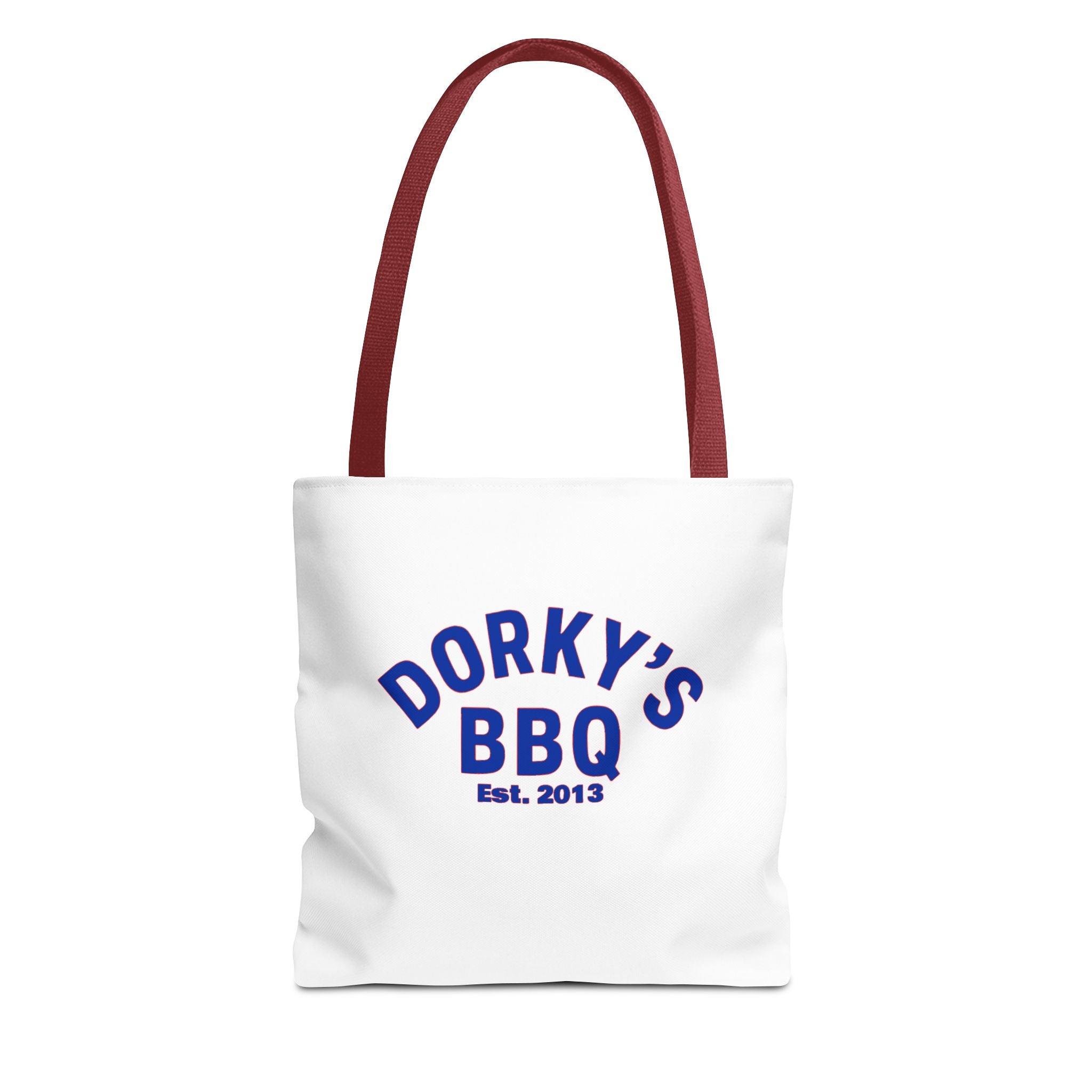 Dorky's BBQ Tote Bag — Retro Pig Logo Grocery & Picnic Carrier