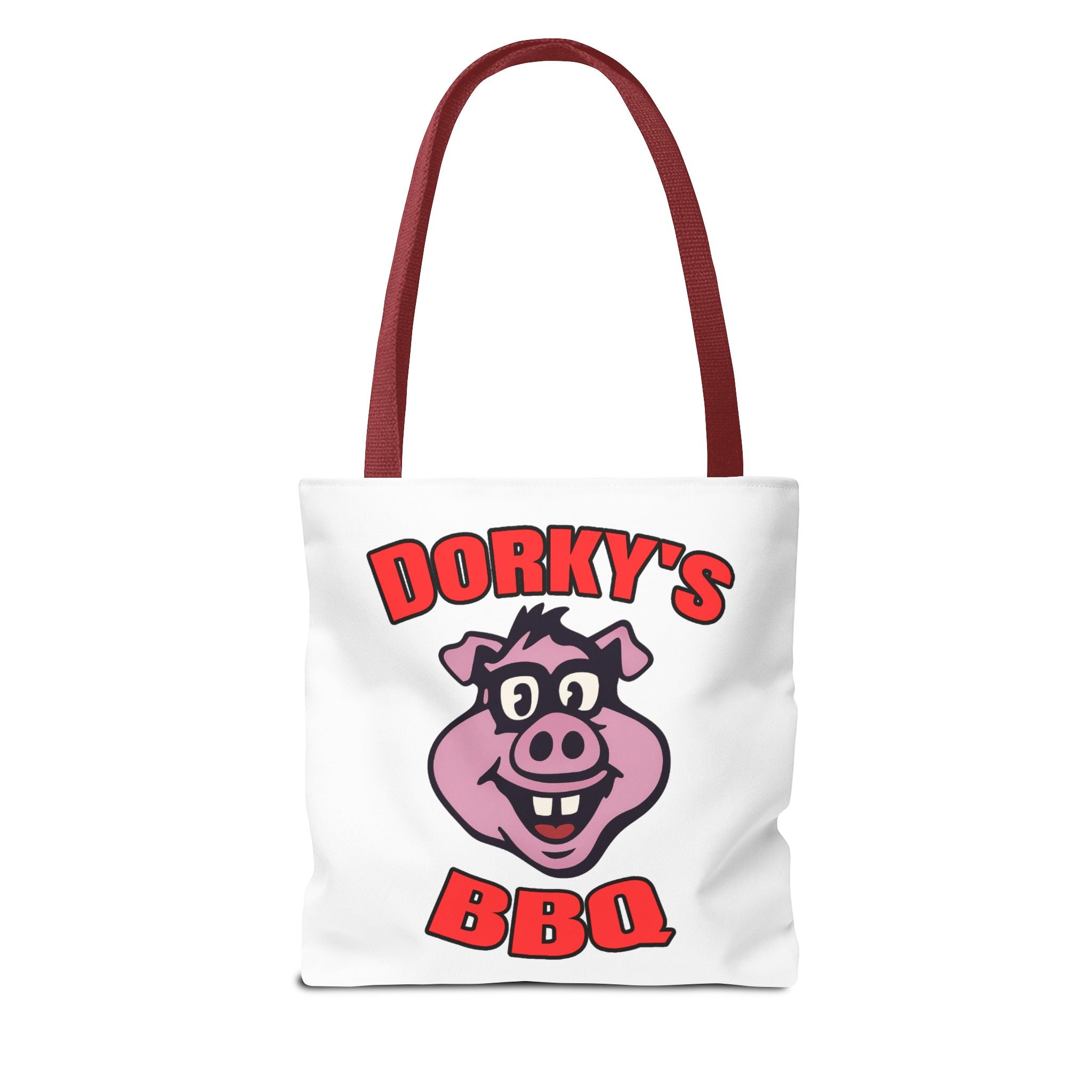 Dorky's BBQ Tote Bag — Dorky the Pig Logo Grocery & Picnic Carrier
