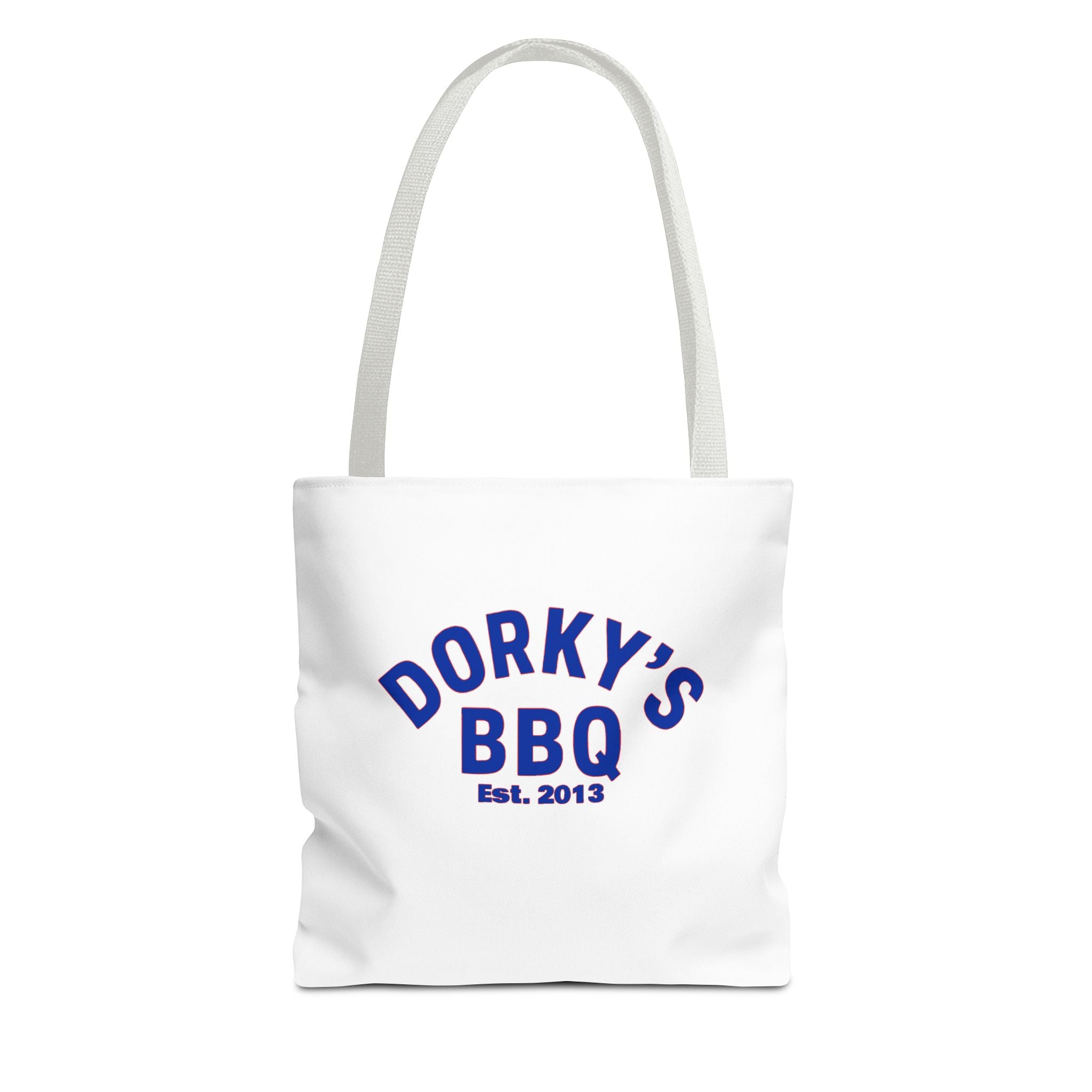 Dorky's BBQ Tote Bag — Retro Pig Logo Grocery & Picnic Carrier