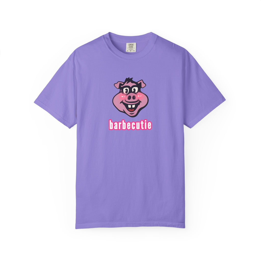 BBQ Pig Tee — “barbecutie” Front & Dorky’s BBQ Back Graphic T-Shirt