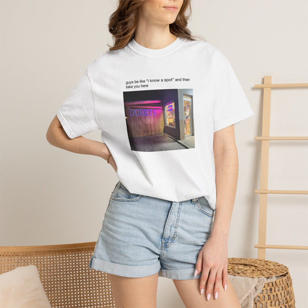 BBQ Meme T-shirt - Guys Be Like "I Know A Spot"