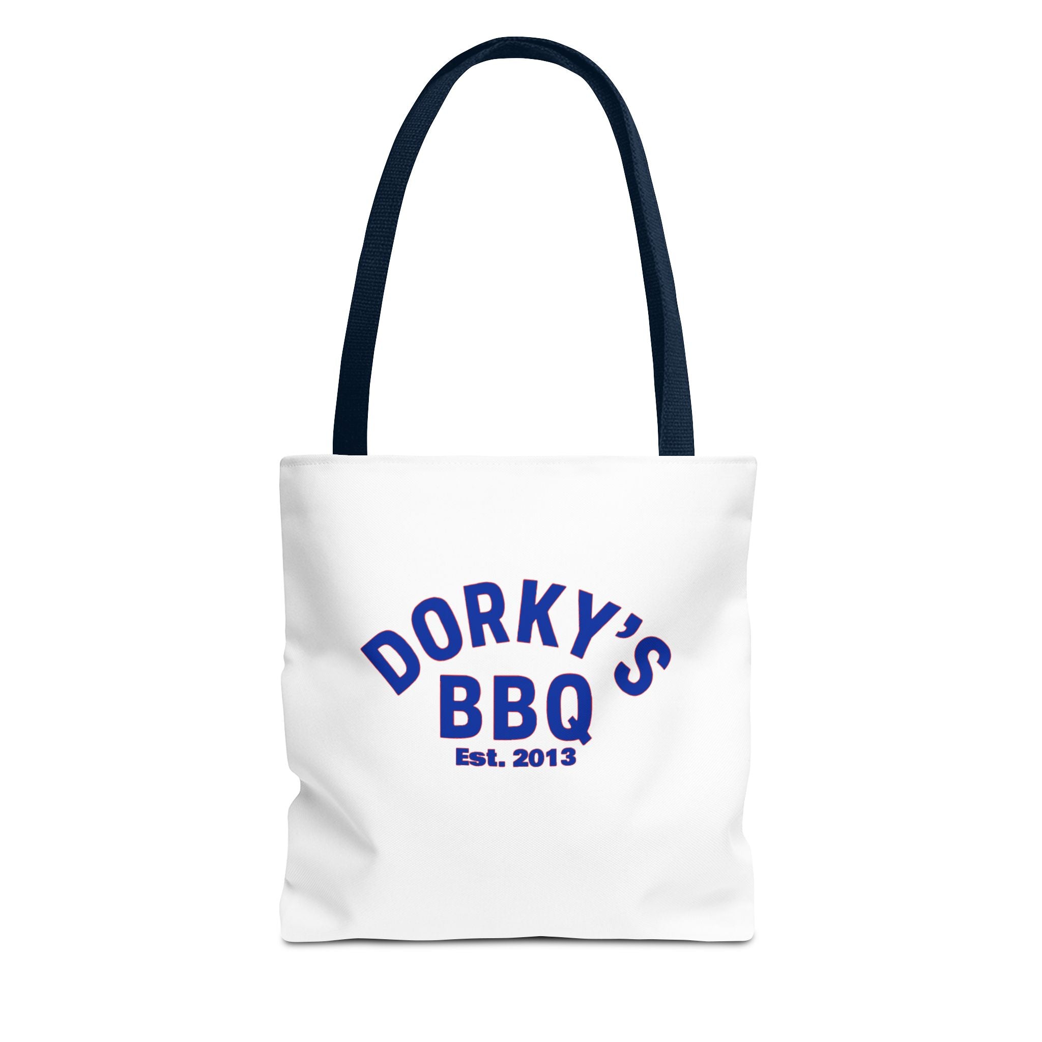 Dorky's BBQ Tote Bag — Retro Pig Logo Grocery & Picnic Carrier