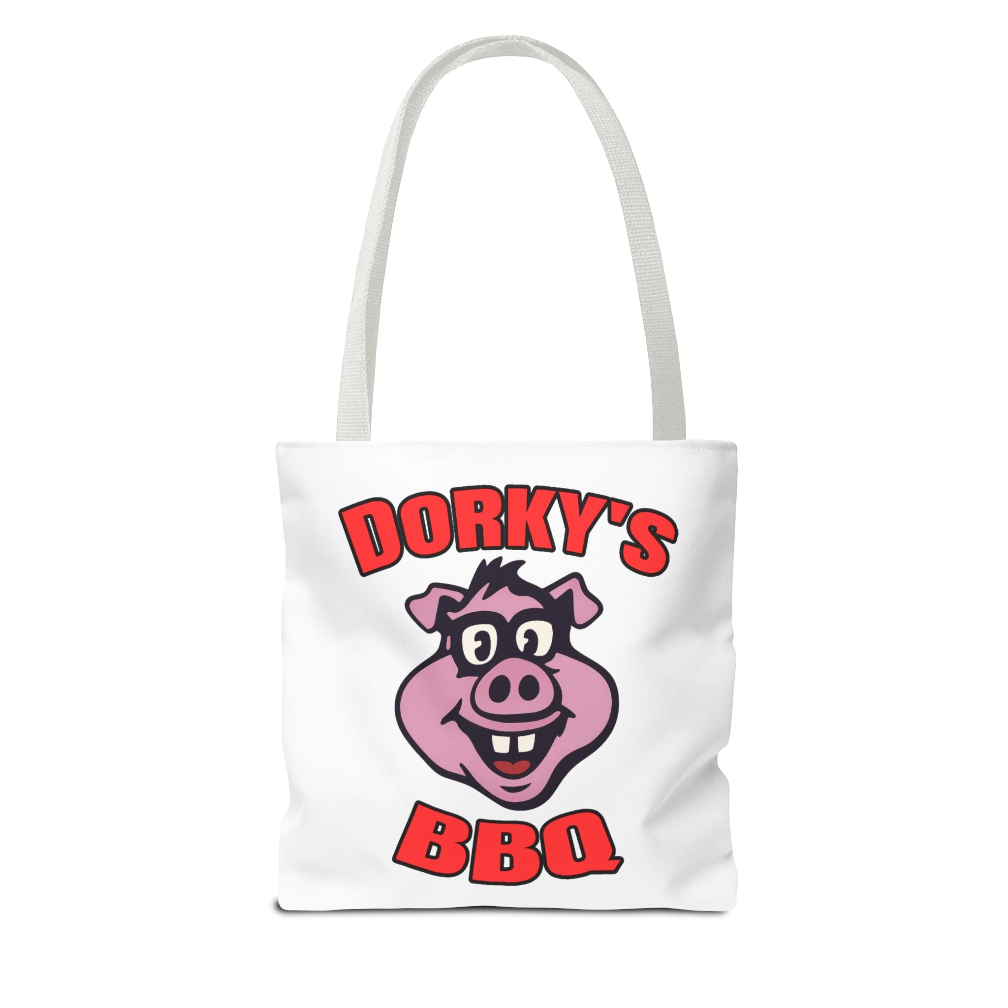 Dorky's BBQ Tote Bag — Dorky the Pig Logo Grocery & Picnic Carrier